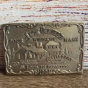 Rare Vintage Brass Jack Daniel’s Belt Buckle
